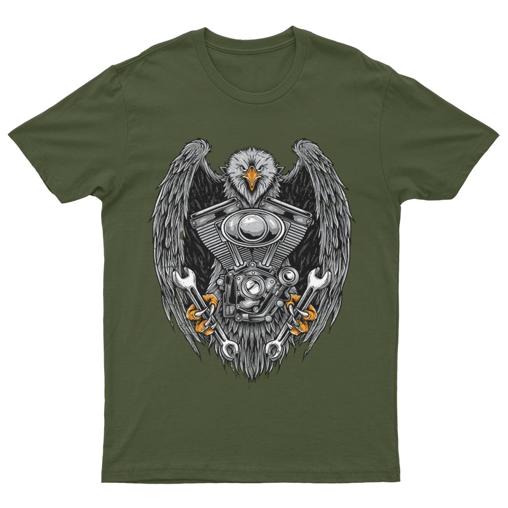 Motorradfahrer Adler T-Shirt - YUNNIK®
