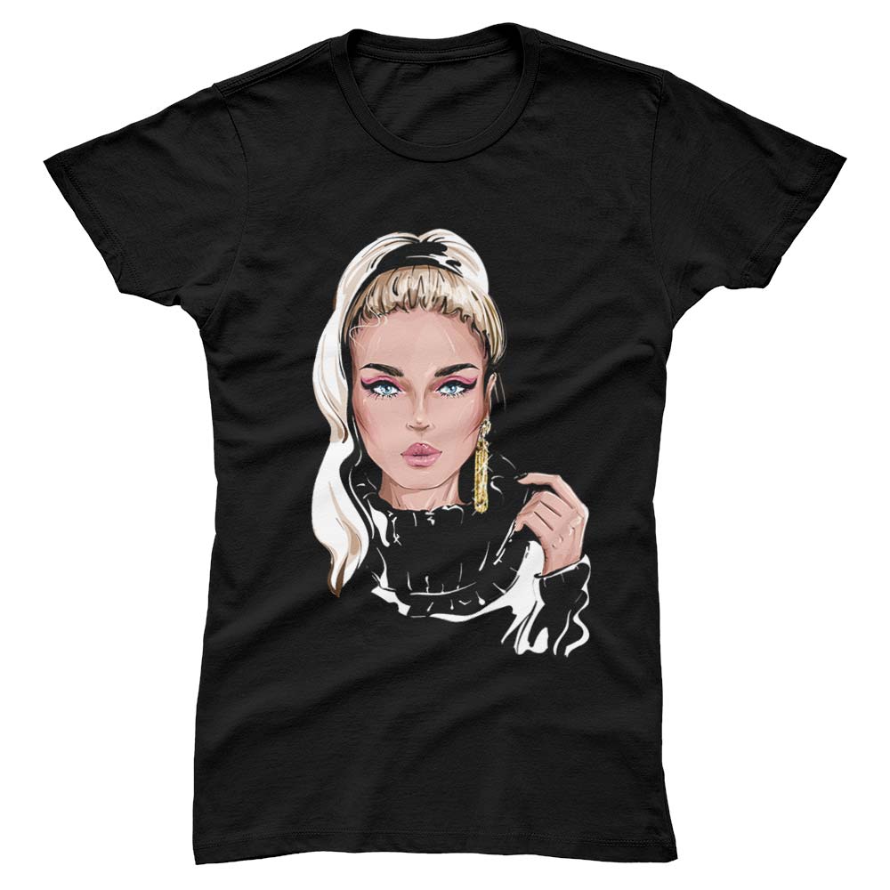 Blonde Girl Woman T-Shirt - YUNNIK®