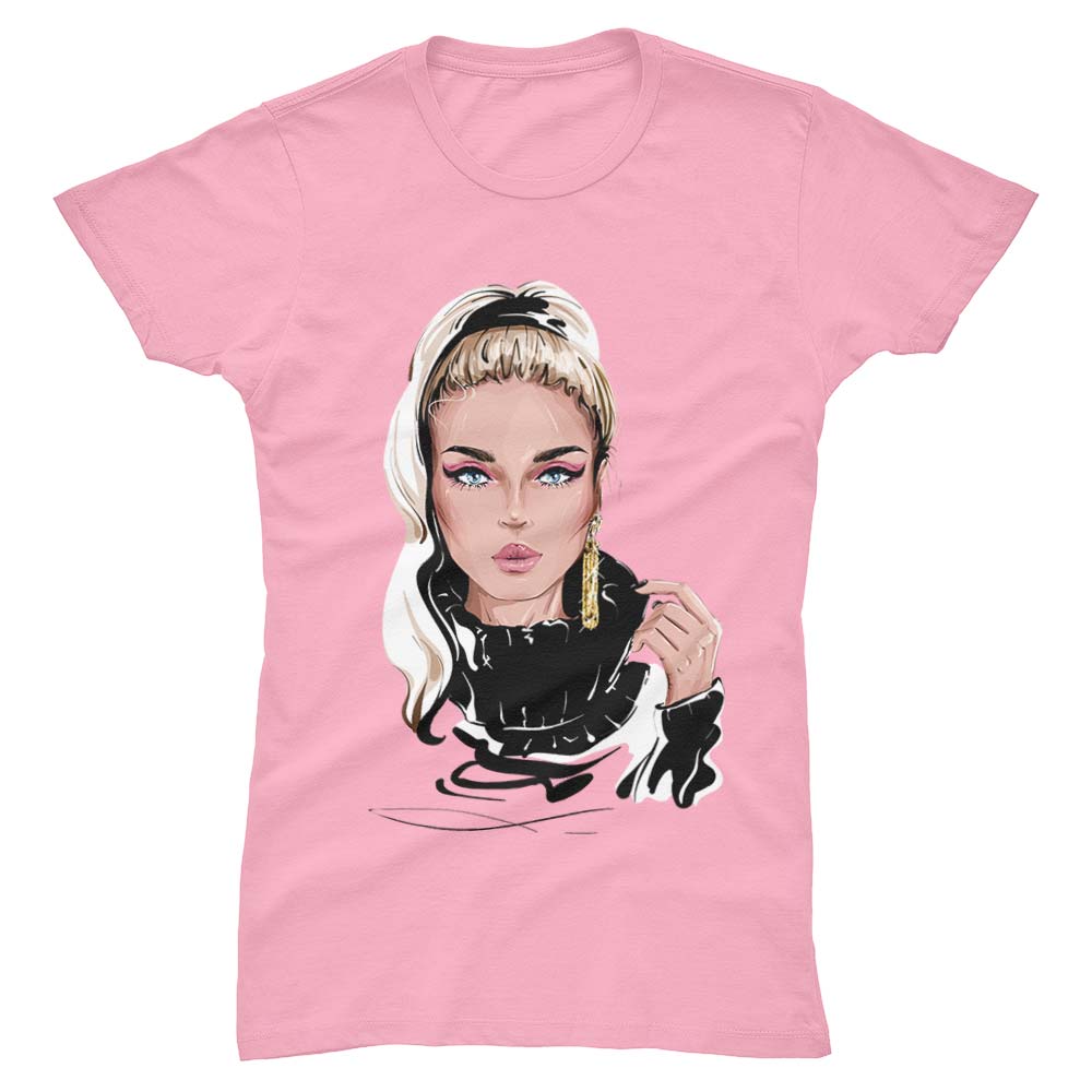 Blonde Girl Woman T-Shirt - YUNNIK®