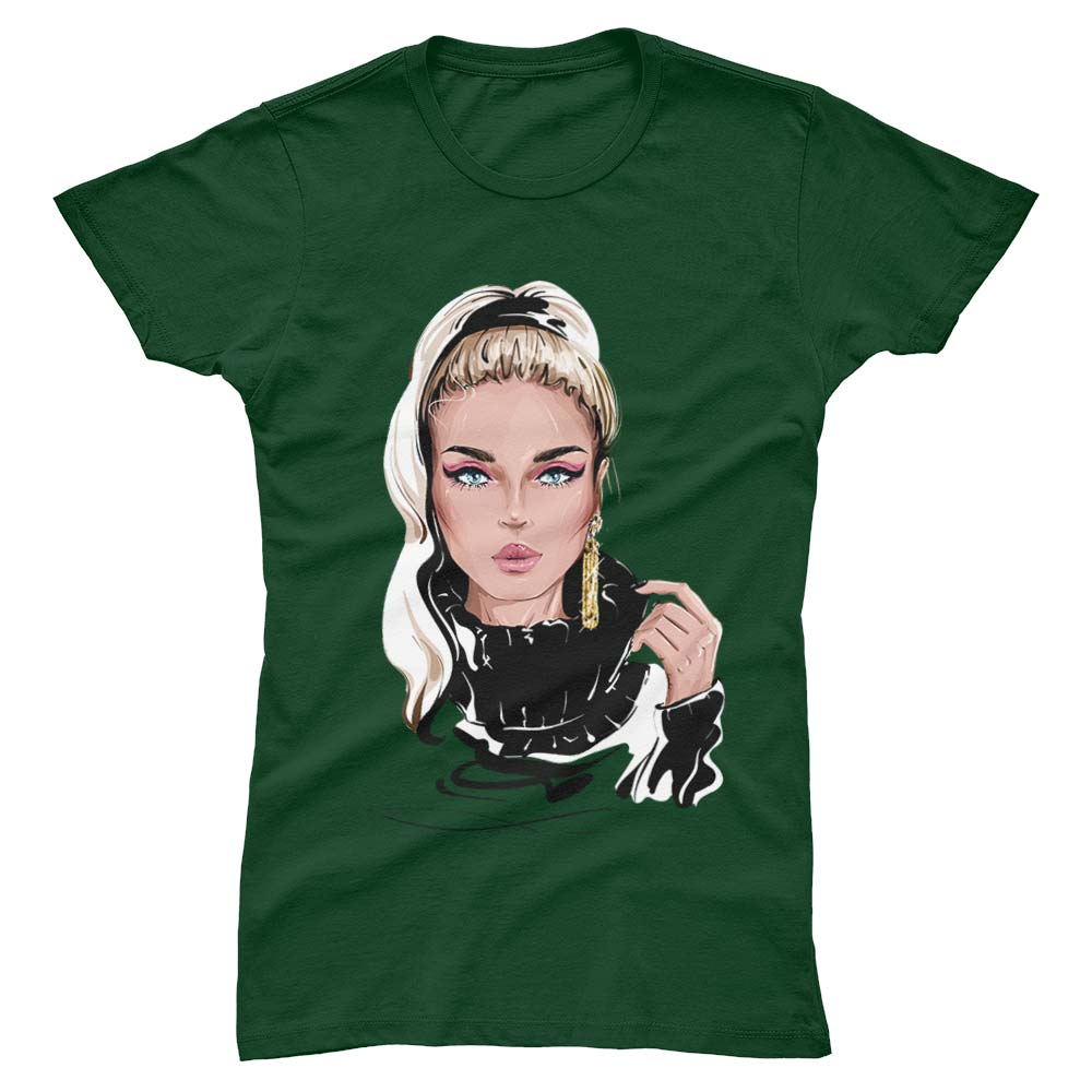 Blonde Girl Woman T-Shirt - YUNNIK®