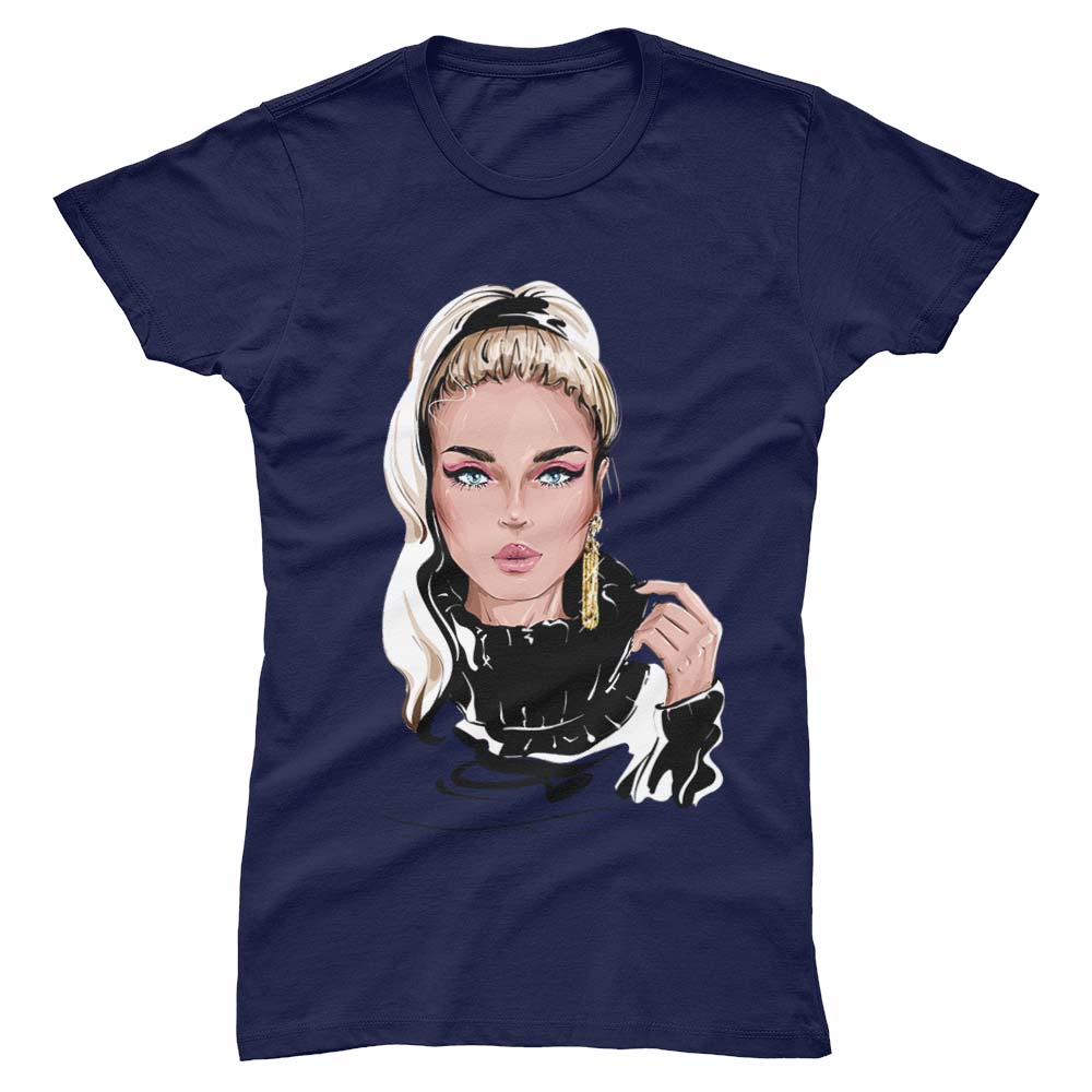 Blonde Girl Woman T-Shirt - YUNNIK®