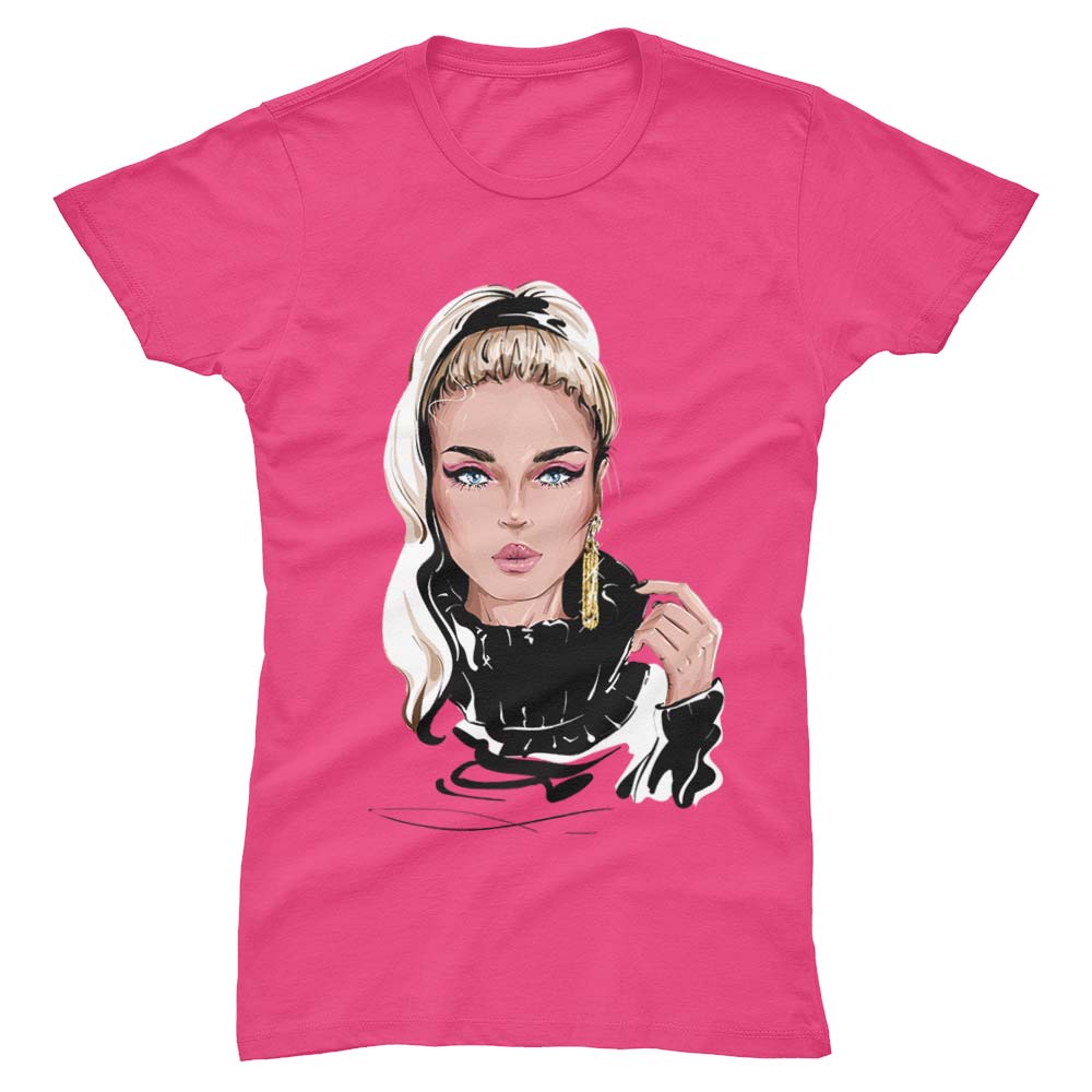 Blonde Girl Woman T-Shirt - YUNNIK®