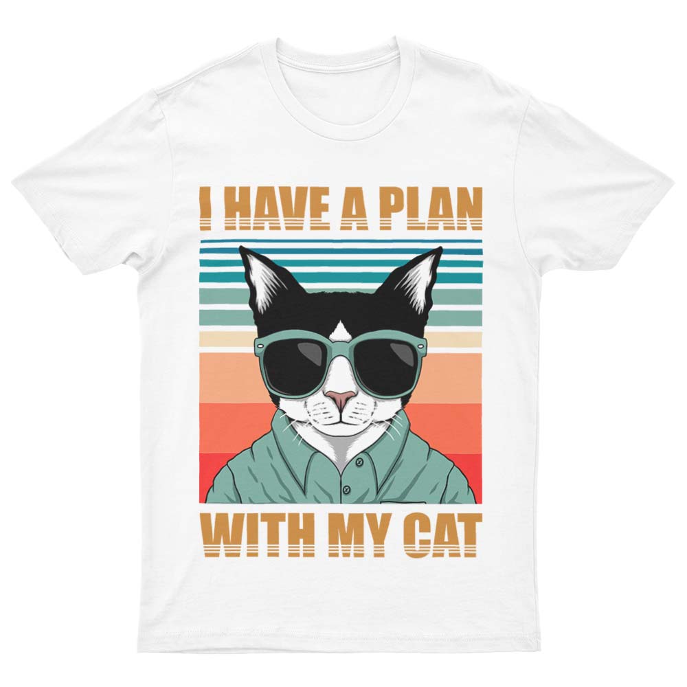 I Have a Plan With My Cat T-Shirt - YUNNIK®