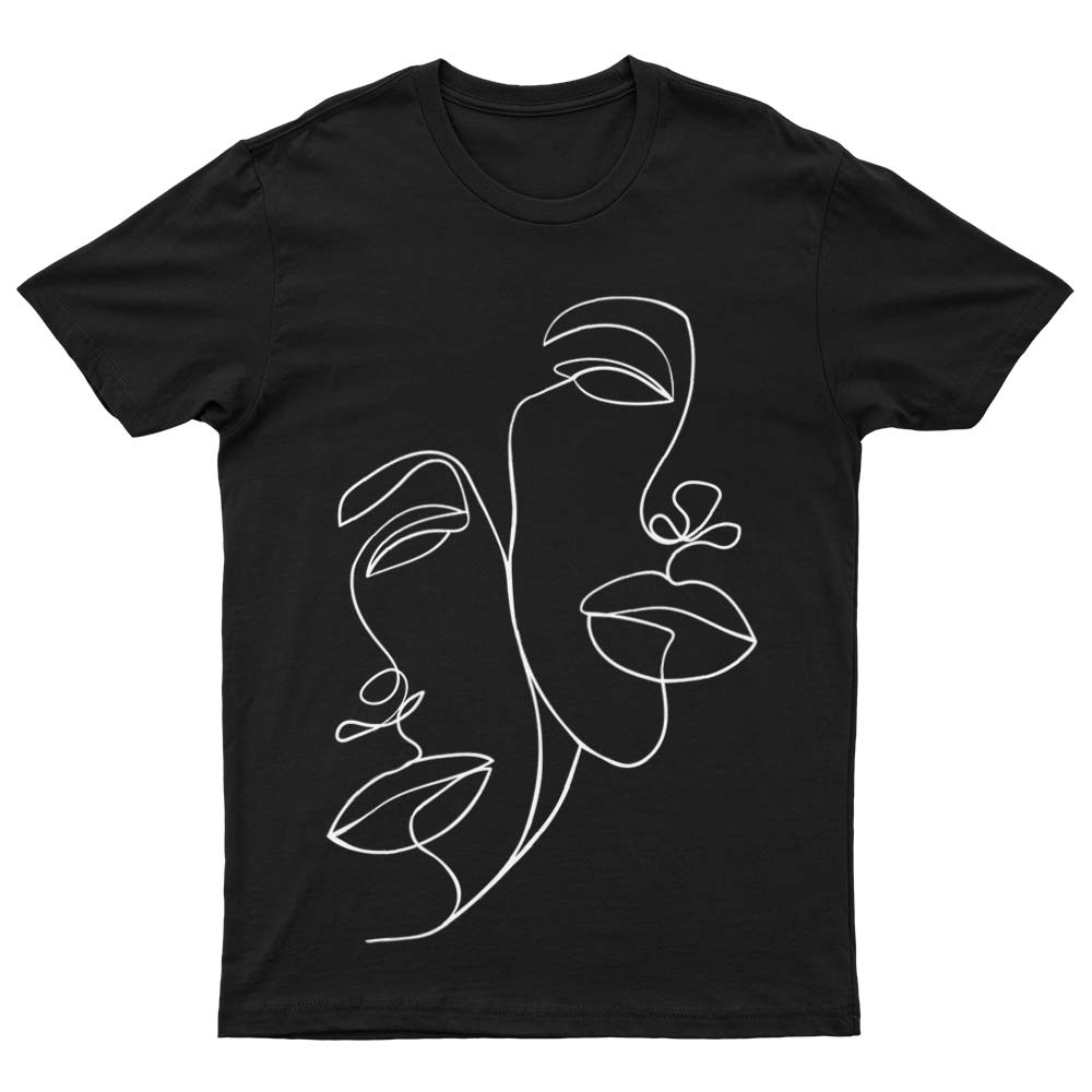 T-Shirt Med Kvinde Ansigt - YUNNIK®