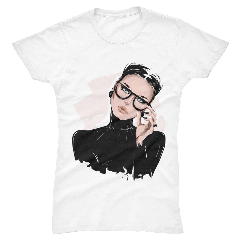 Stylish Girl Woman T-Shirt - YUNNIK®
