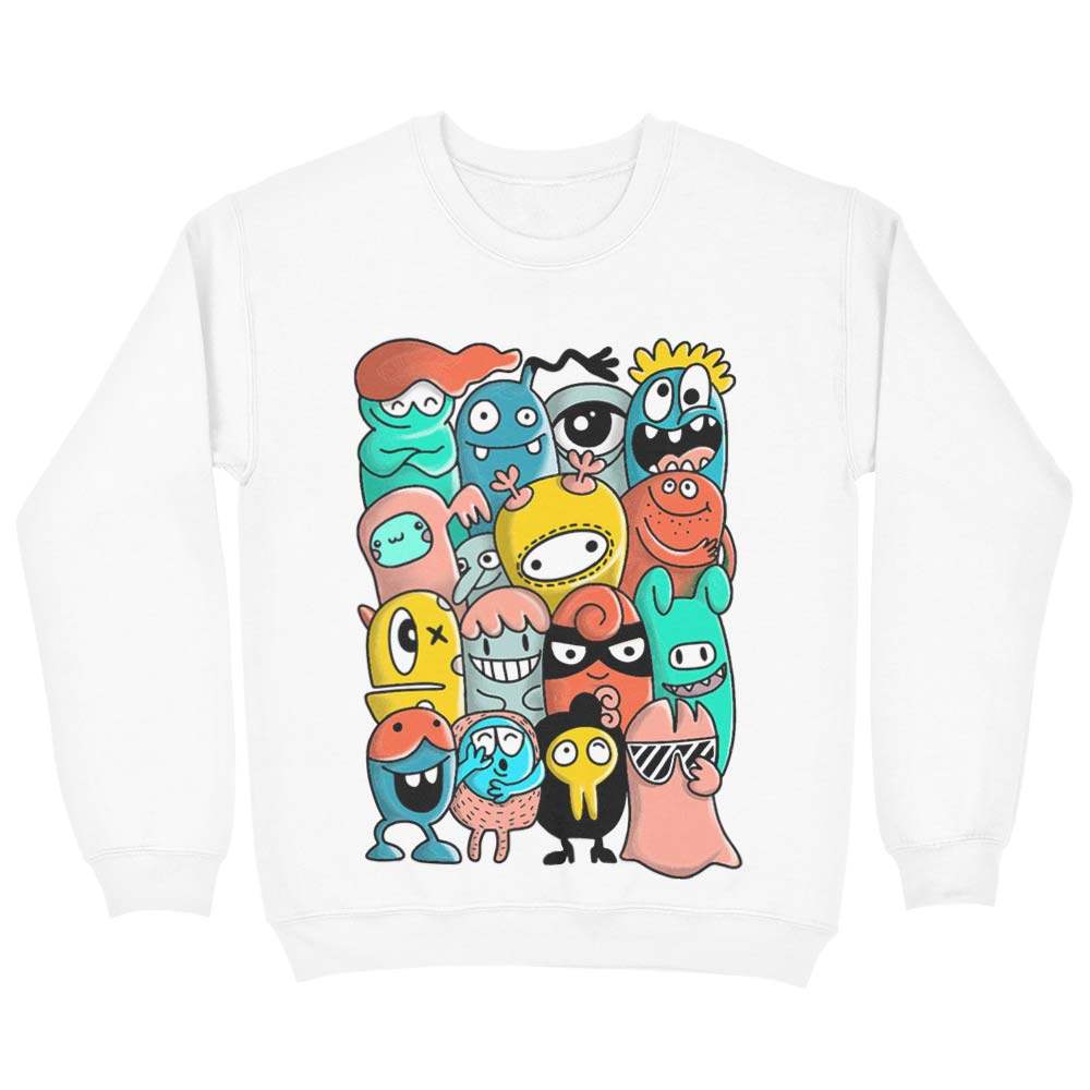 Cartoon Monsters Kid Sweatshirt - YUNNIK®