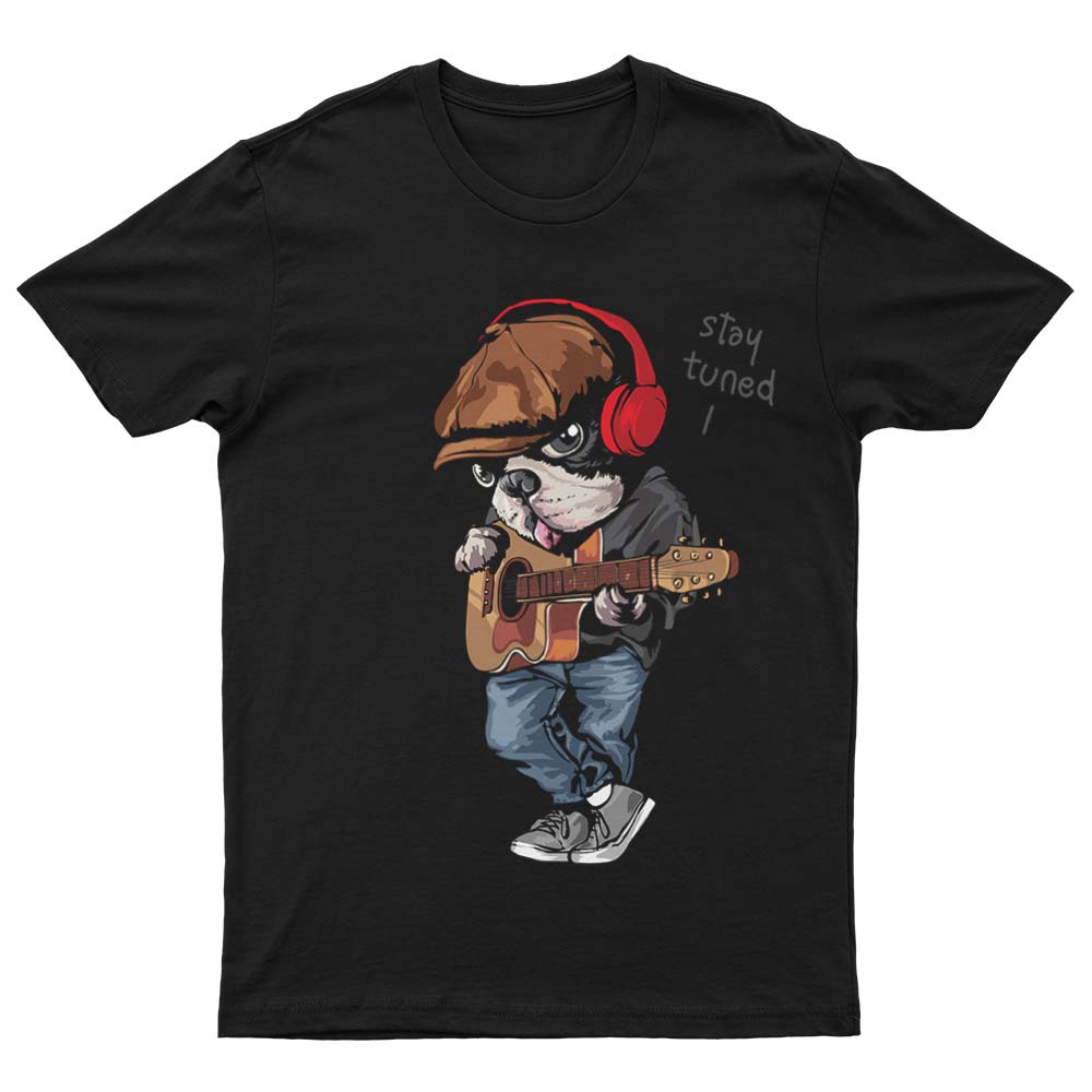 Hund Mit Gitarre T-Shirt - YUNNIK®