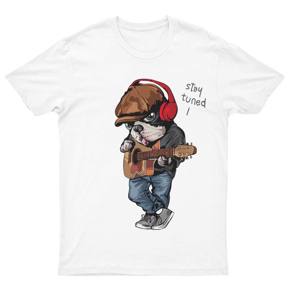 Hund Mit Gitarre T-Shirt - YUNNIK®