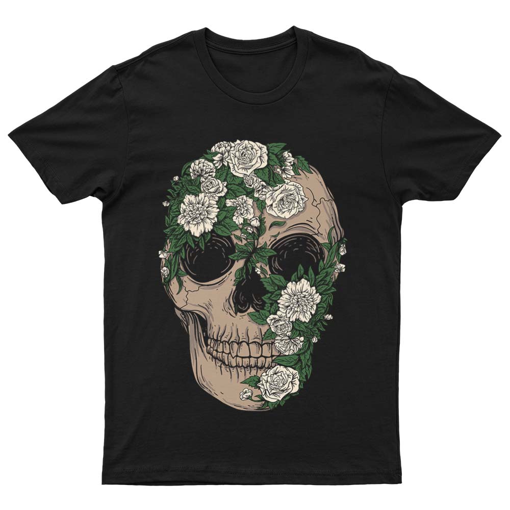 T-Shirt Tête de Mort à Fleurs - YUNNIK®