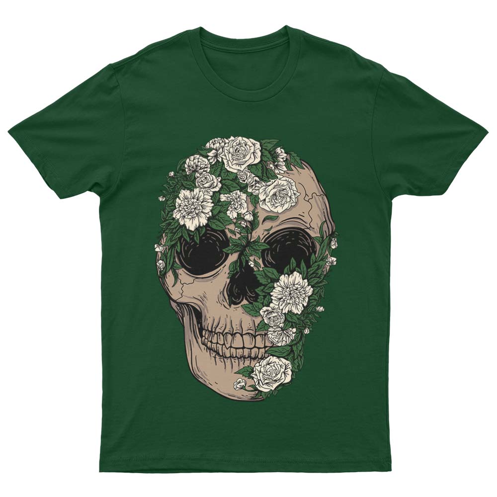 T-Shirt Tête de Mort à Fleurs - YUNNIK®