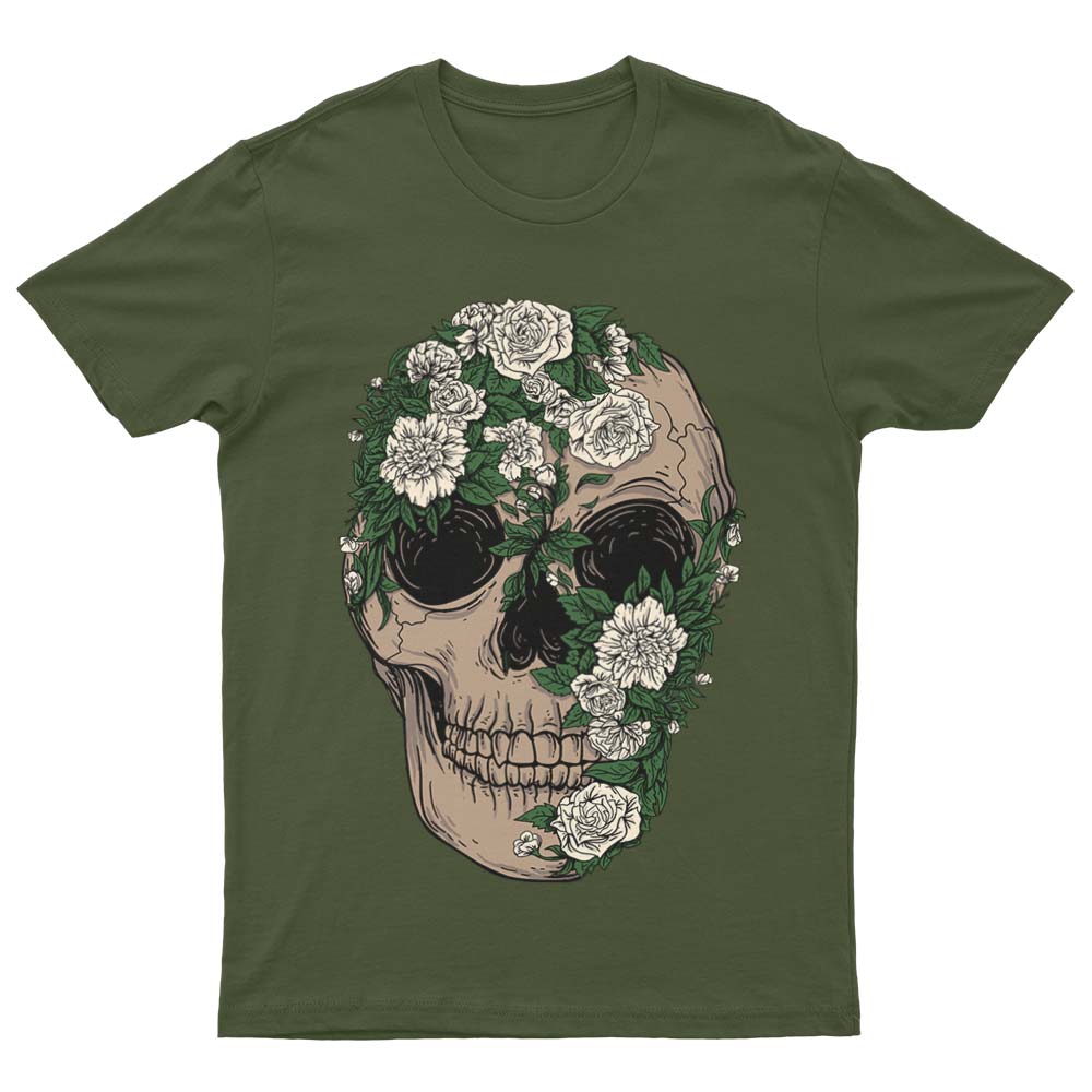 T-Shirt Tête de Mort à Fleurs - YUNNIK®