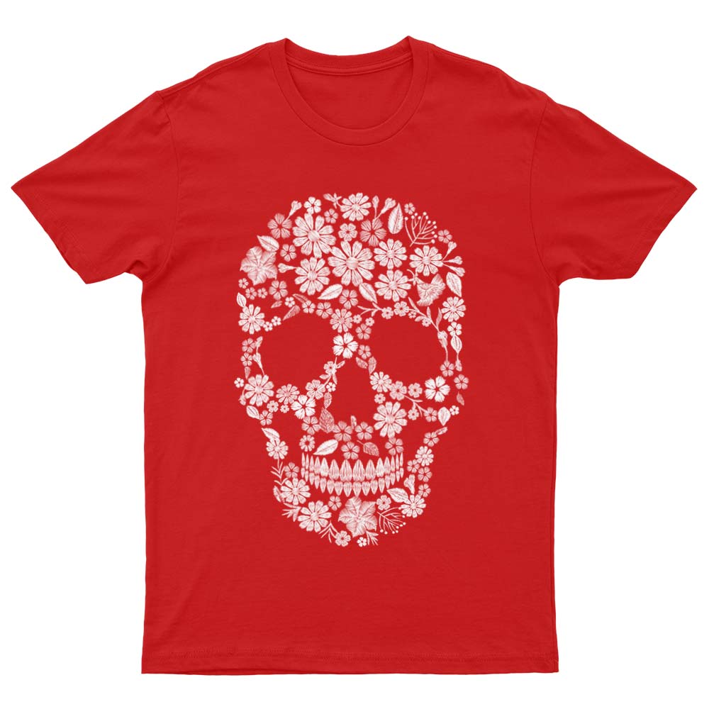 T-Shirt Tête de Mort à Fleurs Vintage - YUNNIK®