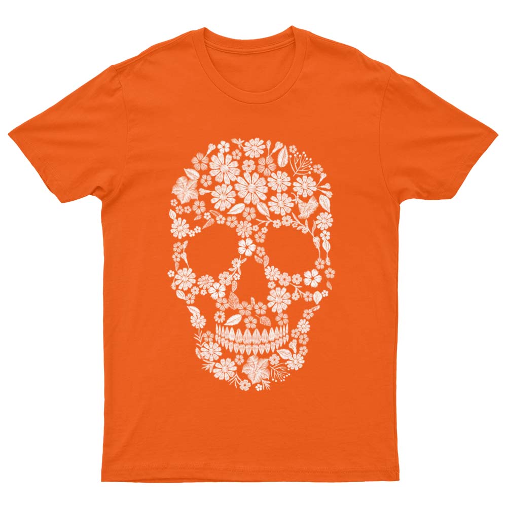 T-Shirt Tête de Mort à Fleurs Vintage - YUNNIK®