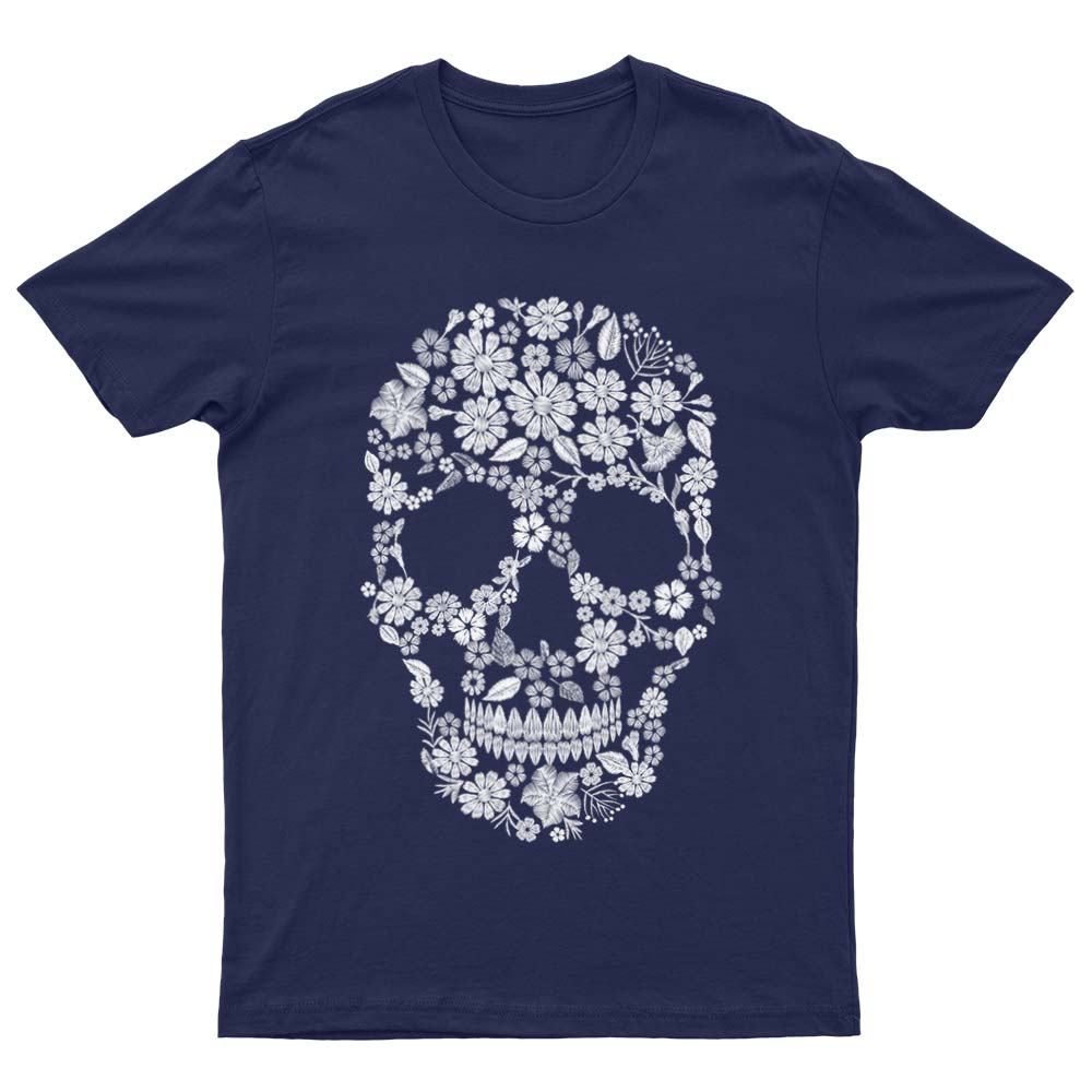 T-Shirt Tête de Mort à Fleurs Vintage - YUNNIK®