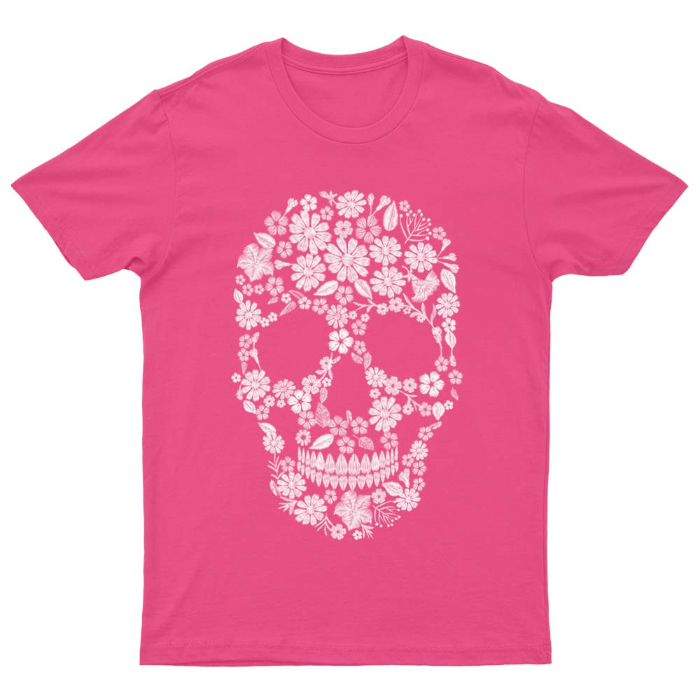 T-Shirt Tête de Mort à Fleurs Vintage - YUNNIK®