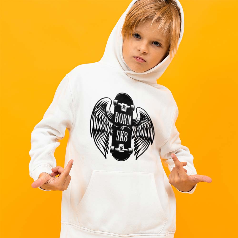 Sweat à Capuche Enfant Born To SK8 - YUNNIK®