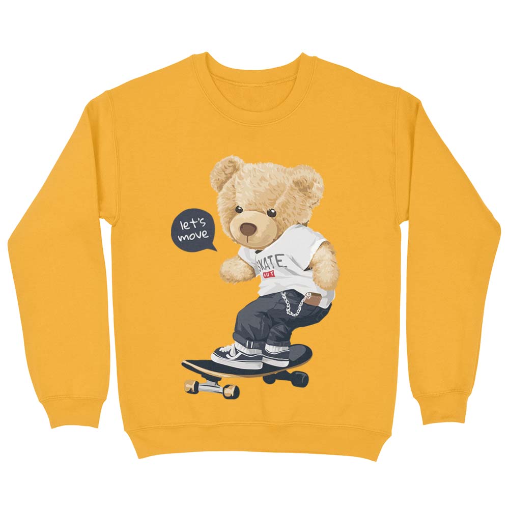 Bear Skate Out Kid Sweatshirt - YUNNIK®