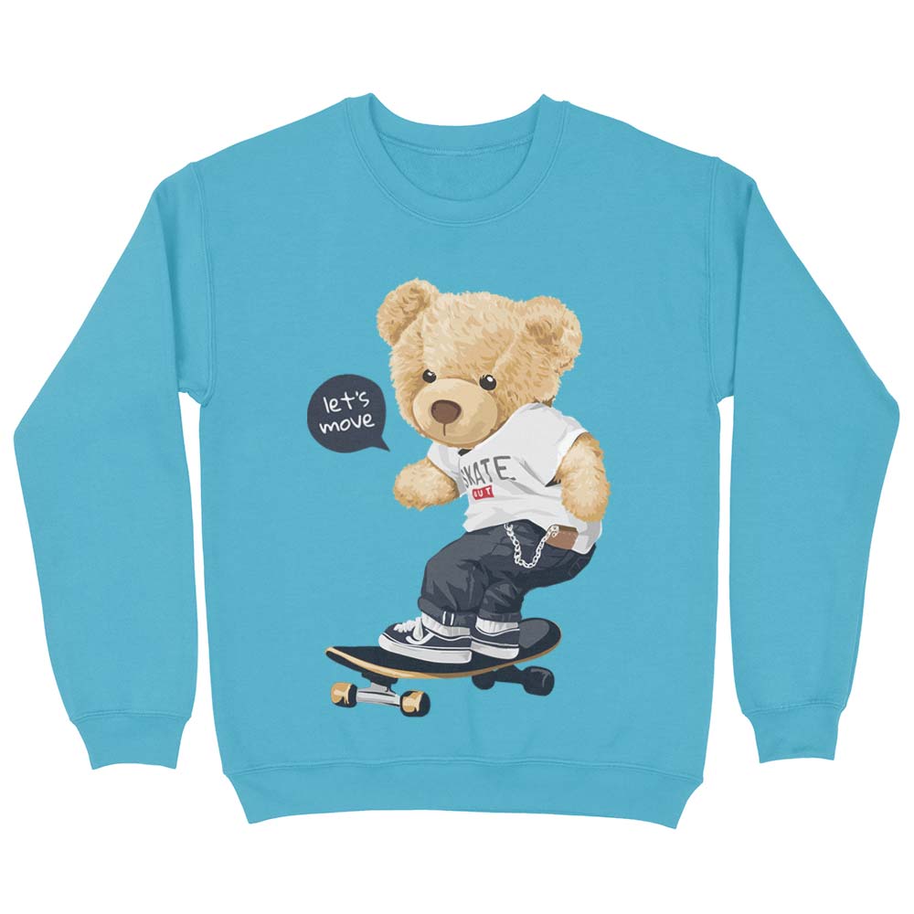 Bear Skate Out Kid Sweatshirt - YUNNIK®
