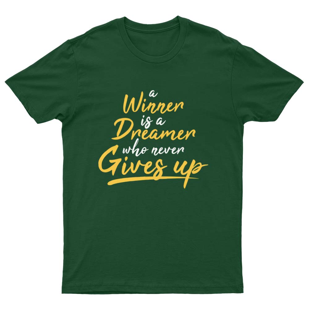 A Winner Never Gives Up T-Shirt - YUNNIK®