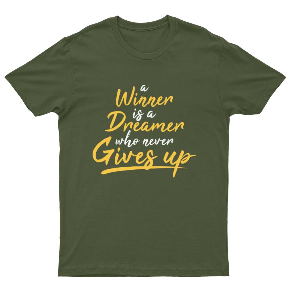 A Winner Never Gives Up T-Shirt - YUNNIK®