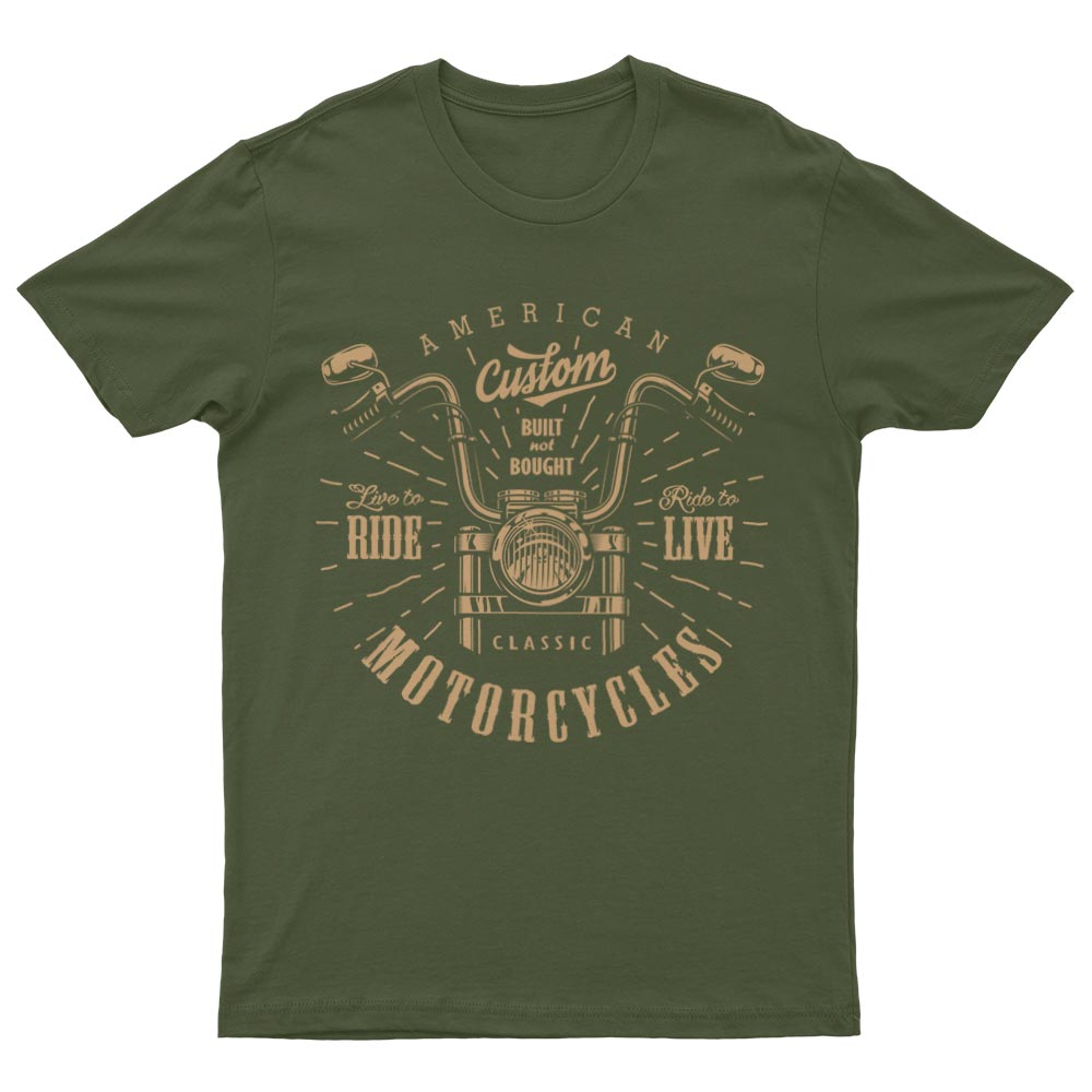 Motorcycles Live To Ride T-Shirt - YUNNIK®