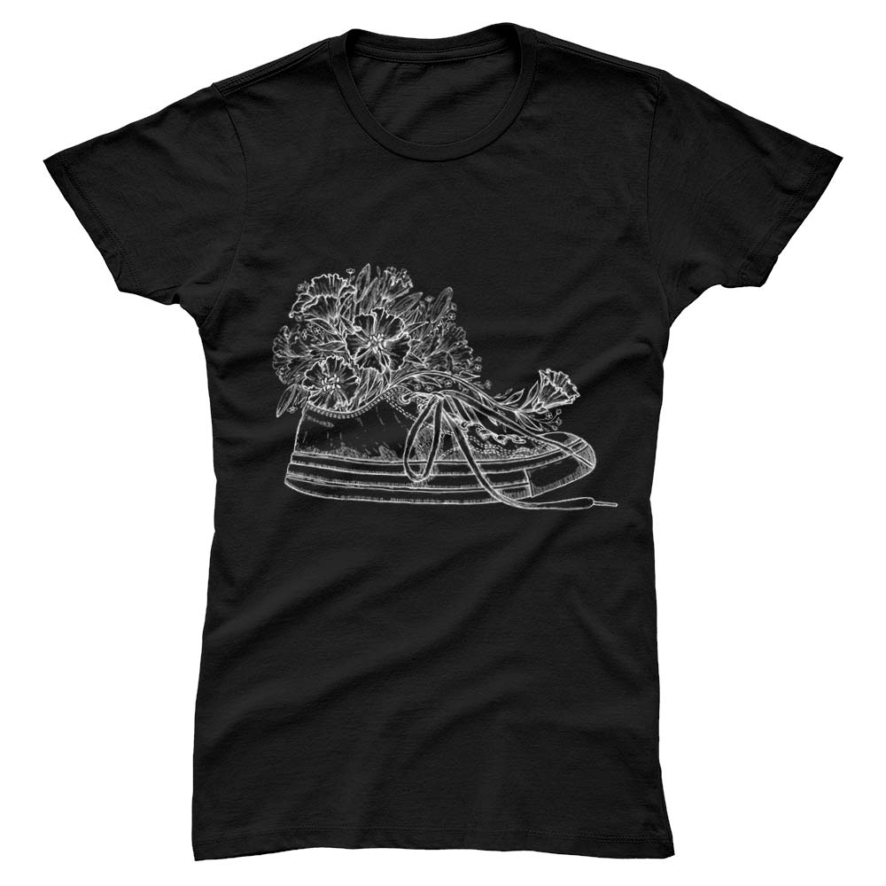 T-Shirt Femme Sneaker à Fleurs - YUNNIK®