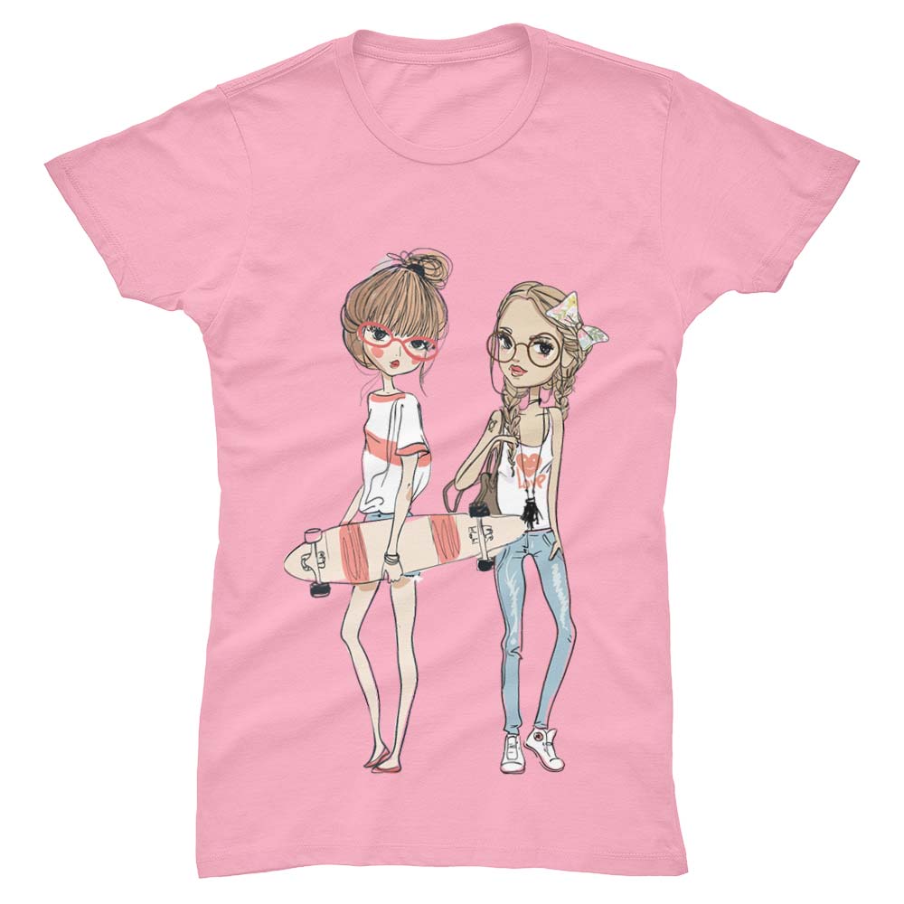 T-Shirt Femme Skate Girls - YUNNIK®