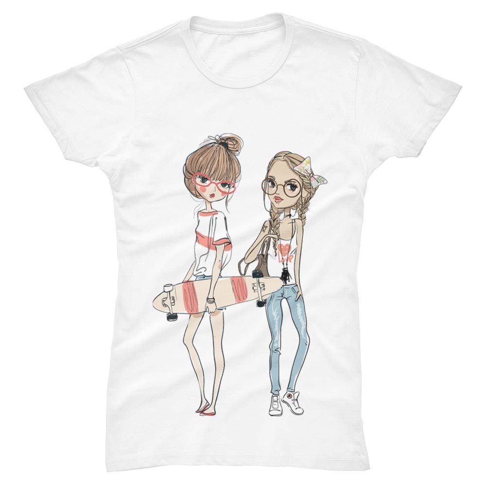 T-Shirt Femme Skate Girls - YUNNIK®