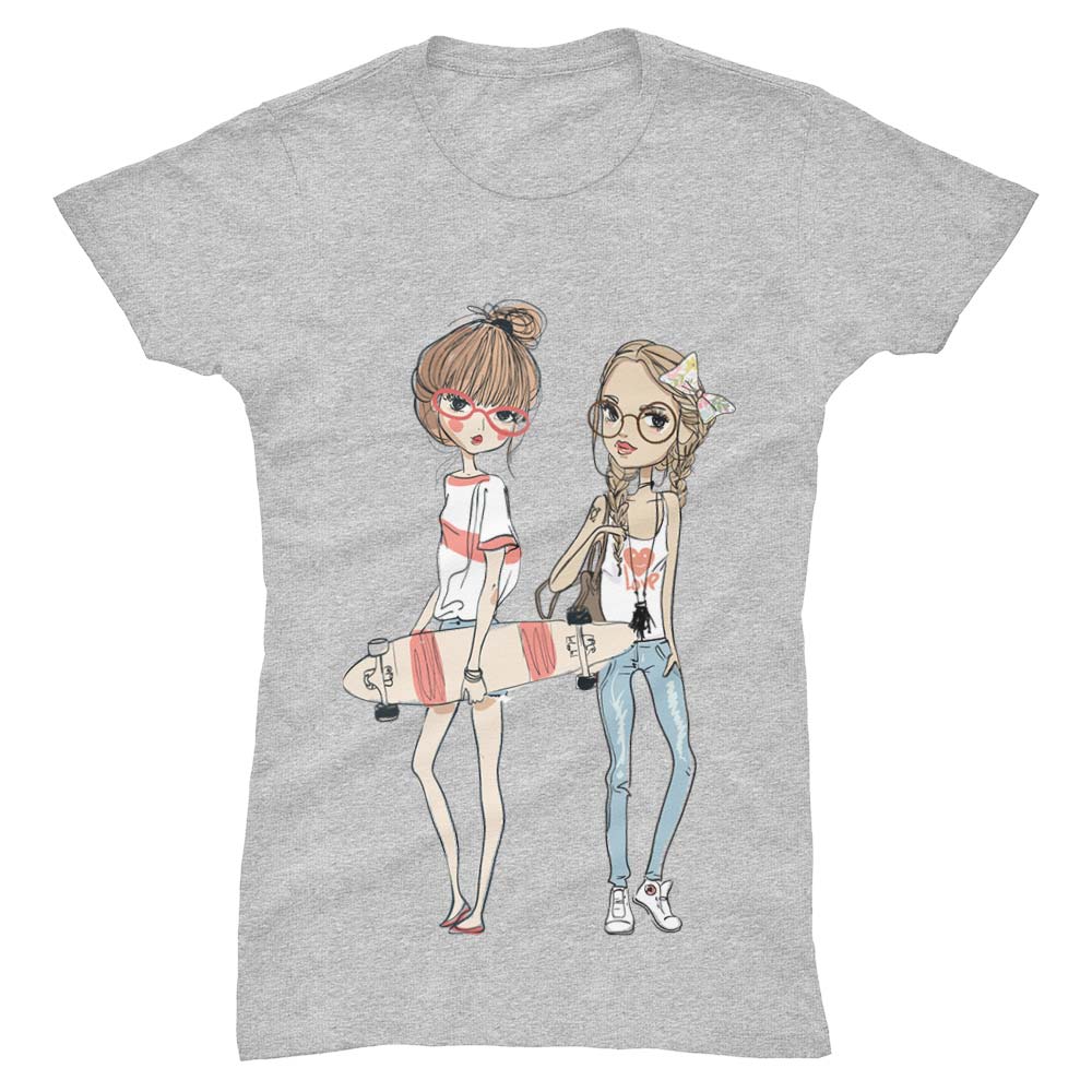 T-Shirt Femme Skate Girls - YUNNIK®