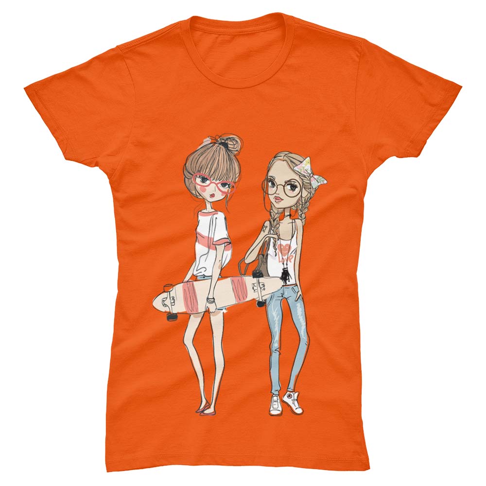 T-Shirt Femme Skate Girls - YUNNIK®