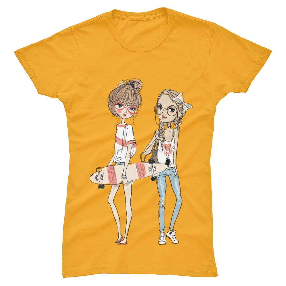 T-Shirt Femme Skate Girls - YUNNIK®