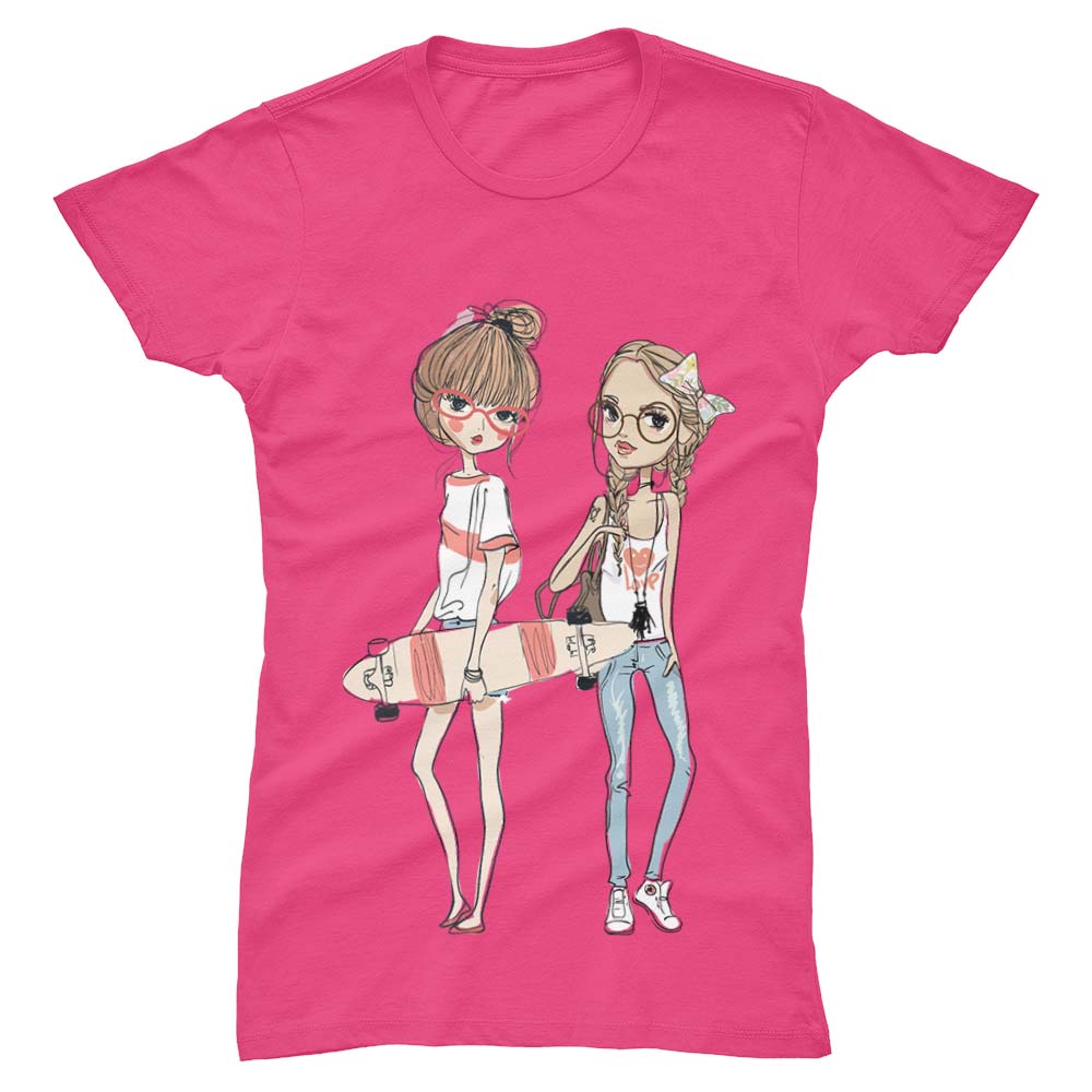 T-Shirt Femme Skate Girls - YUNNIK®