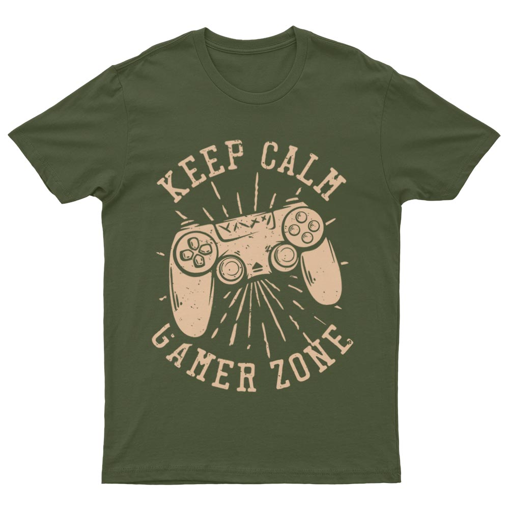 Keep Calm Gamer Zone T-Shirt - YUNNIK®