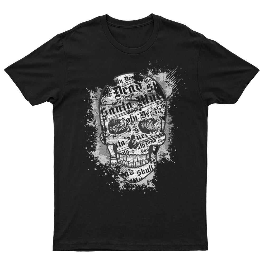 T-Shirt Tête de Mort Noir et Blanc - YUNNIK®
