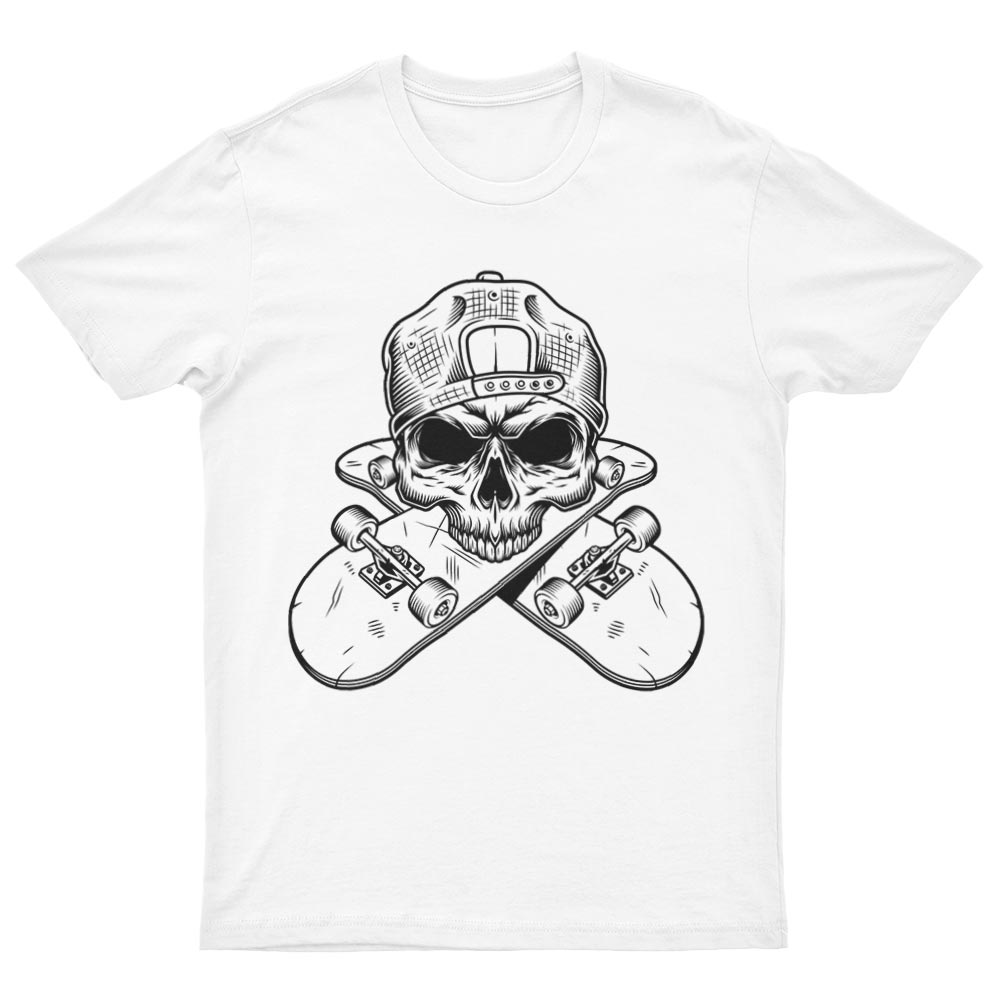 T-Shirt Tete de Mort et Skate - YUNNIK®