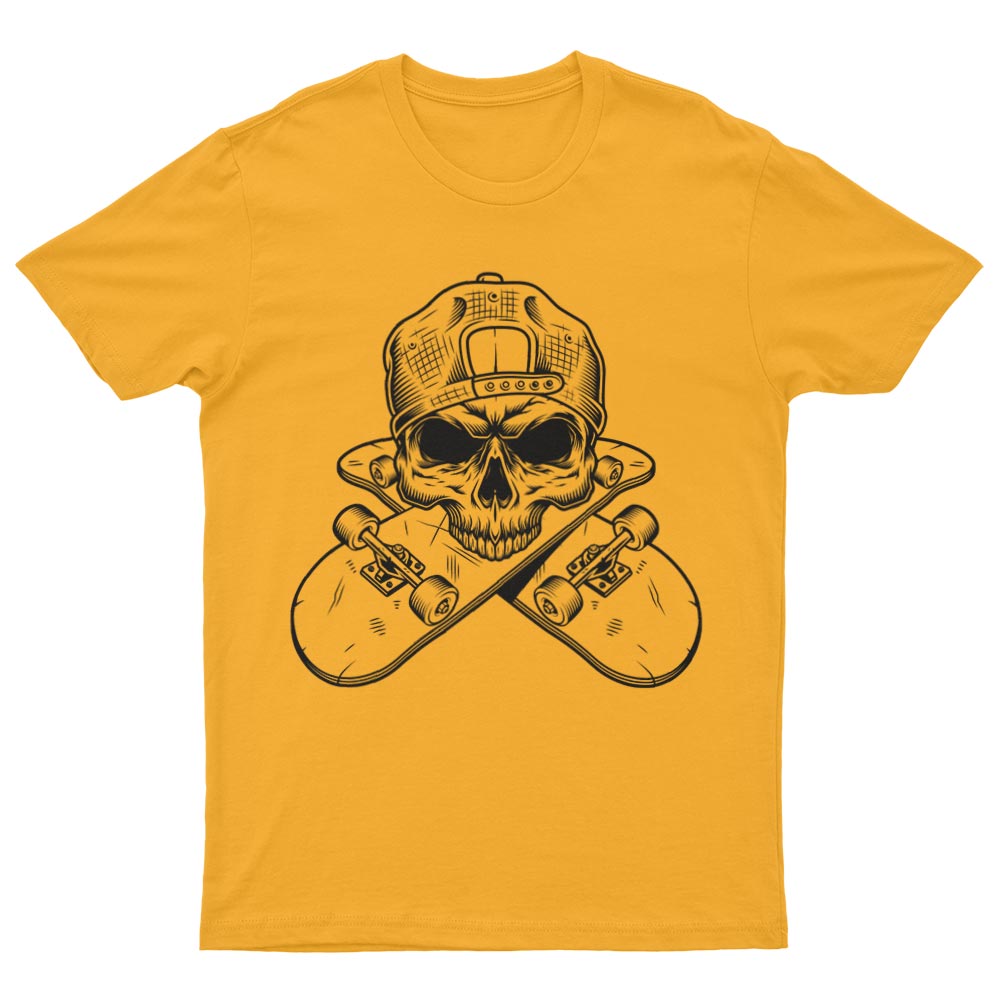 T-Shirt Tete de Mort et Skate - YUNNIK®