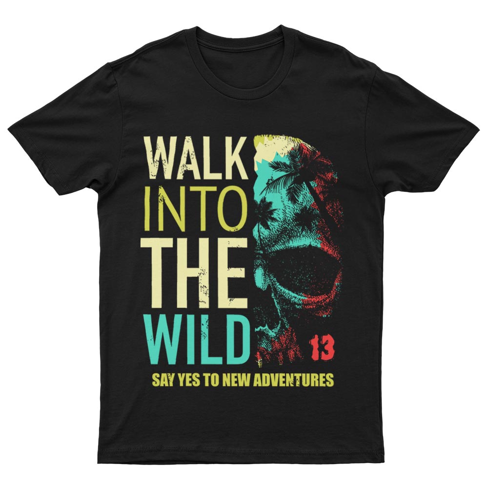 Tee-Shirt Avec Tête de Mort Walk Into The Wild - YUNNIK®