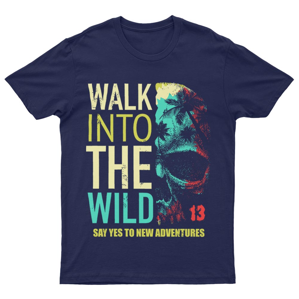Tee-Shirt Avec Tête de Mort Walk Into The Wild - YUNNIK®