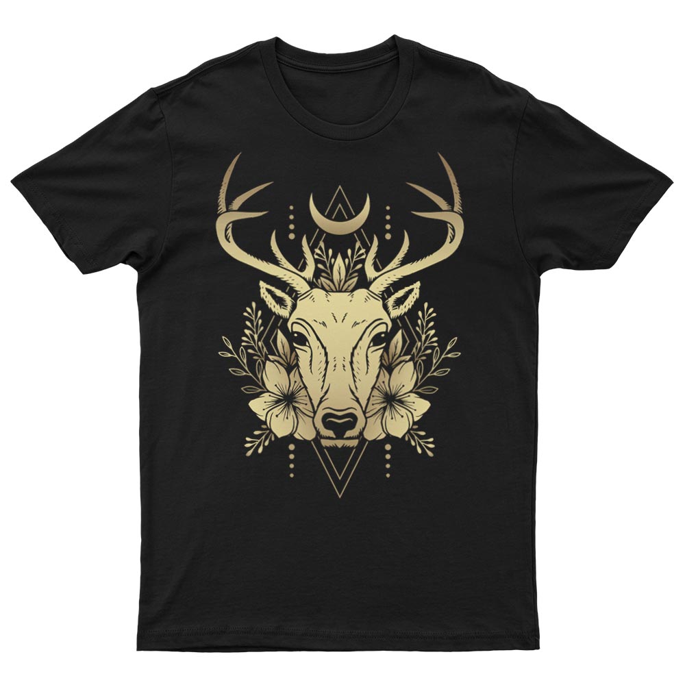 Tee-Shirt Cerf Avec Fleurs - YUNNIK®