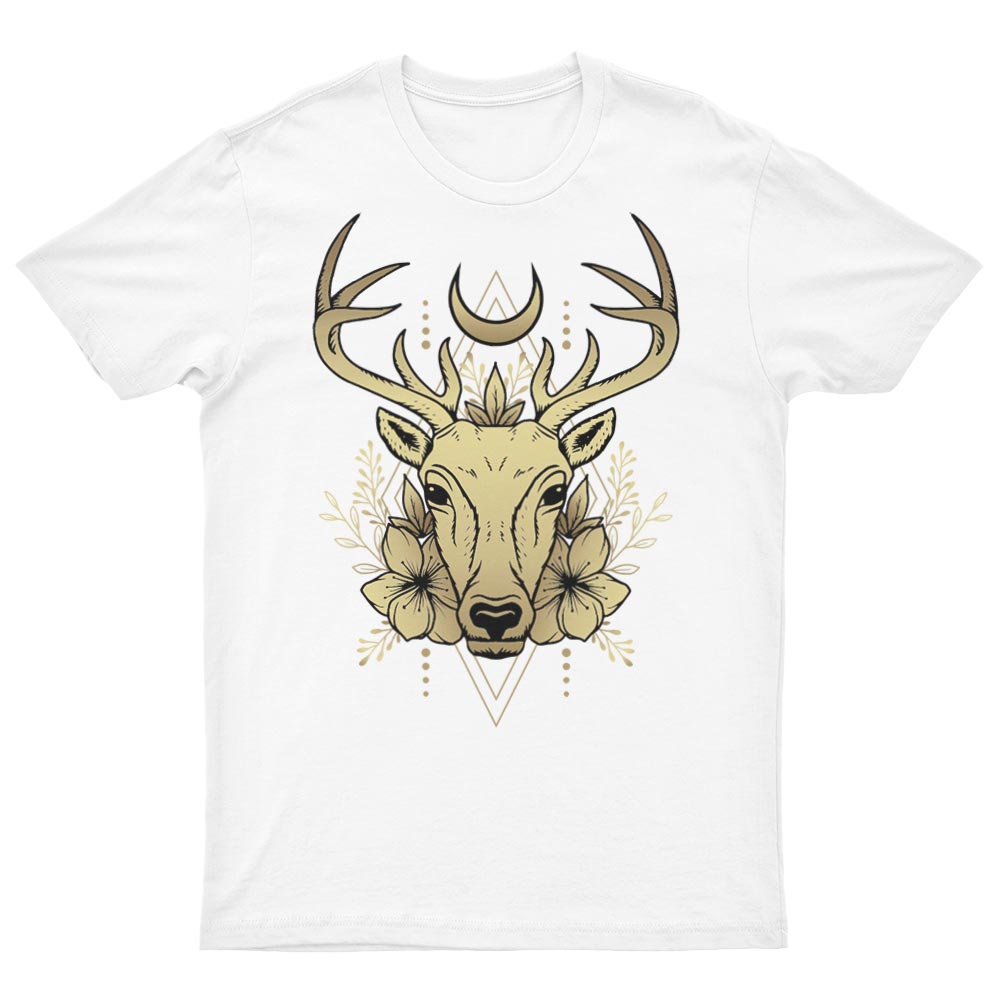 Tee-Shirt Cerf Avec Fleurs - YUNNIK®