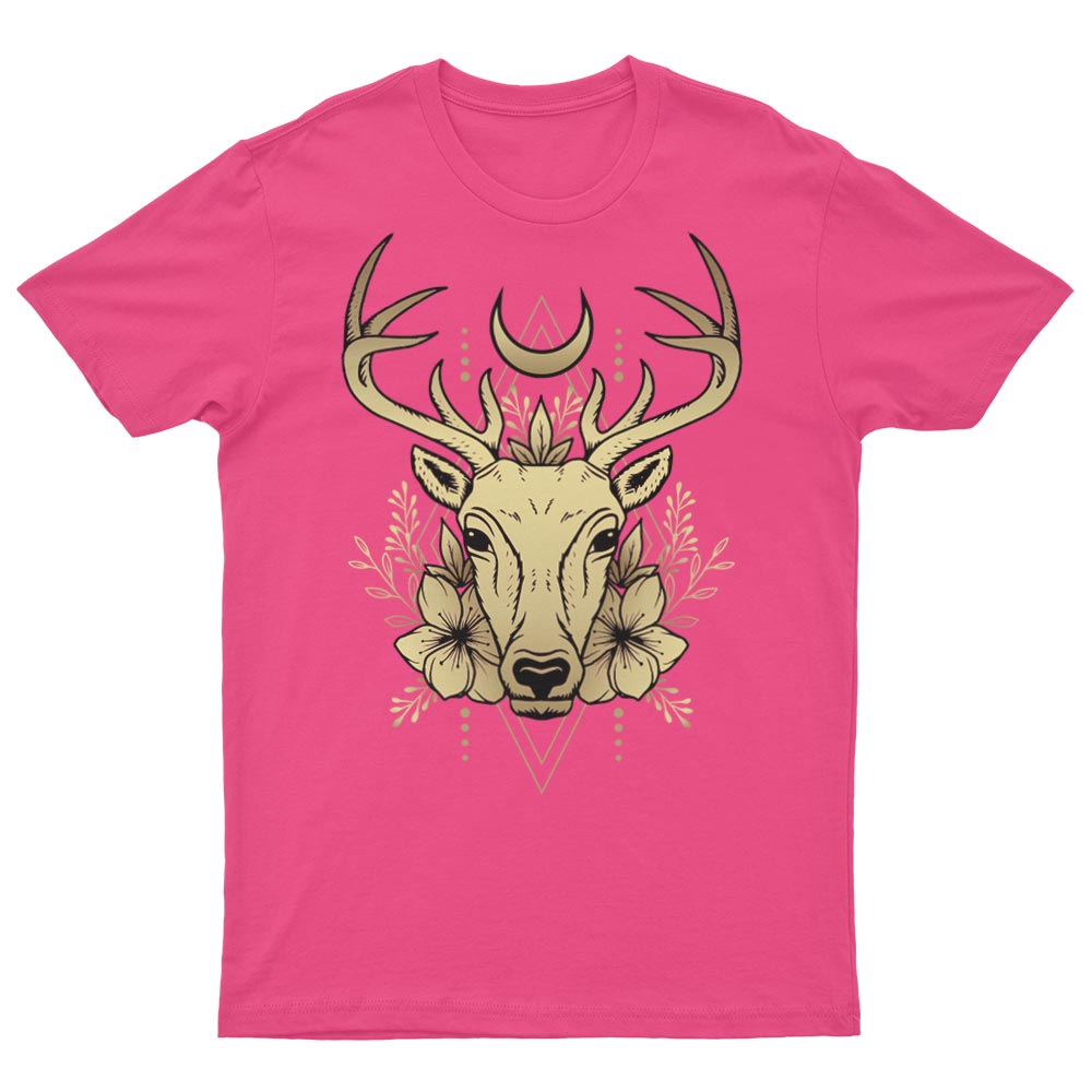 Tee-Shirt Cerf Avec Fleurs - YUNNIK®