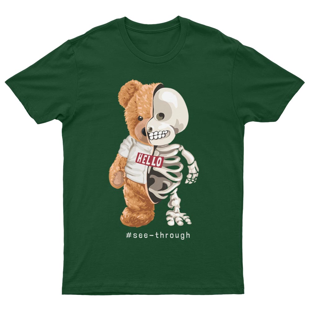 Tee-Shirt Avec Ours et Squelette - YUNNIK®