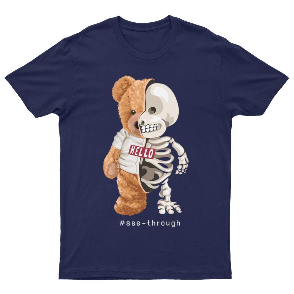 Tee-Shirt Avec Ours et Squelette - YUNNIK®