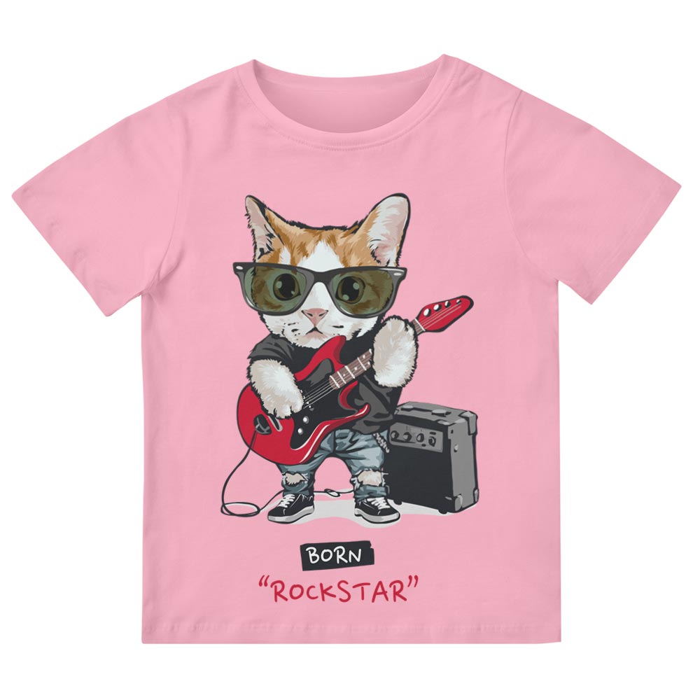 Rock Star Kitten Kinderen T-Shirt - YUNNIK®