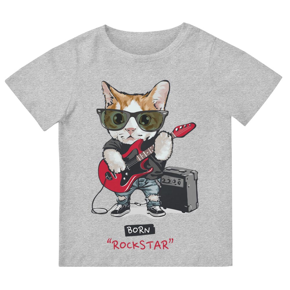 Rock Star Kitten Kinderen T-Shirt - YUNNIK®
