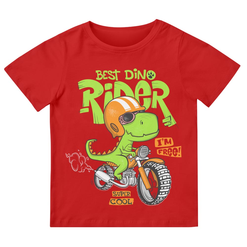 Kinder T-Shirt Mit Dinosaurier Rider - YUNNIK®