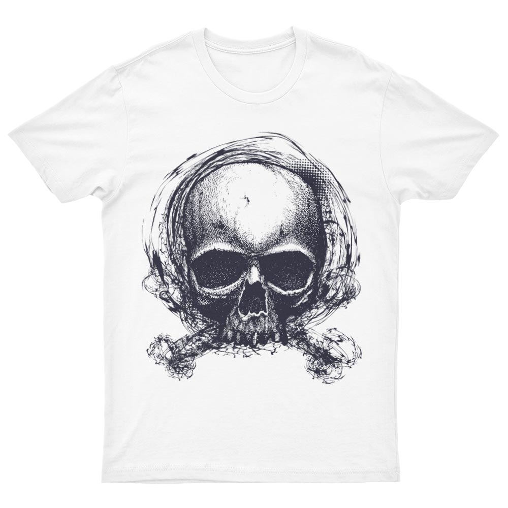 Tee-Shirt Avec Tête de Mort et Os - YUNNIK®
