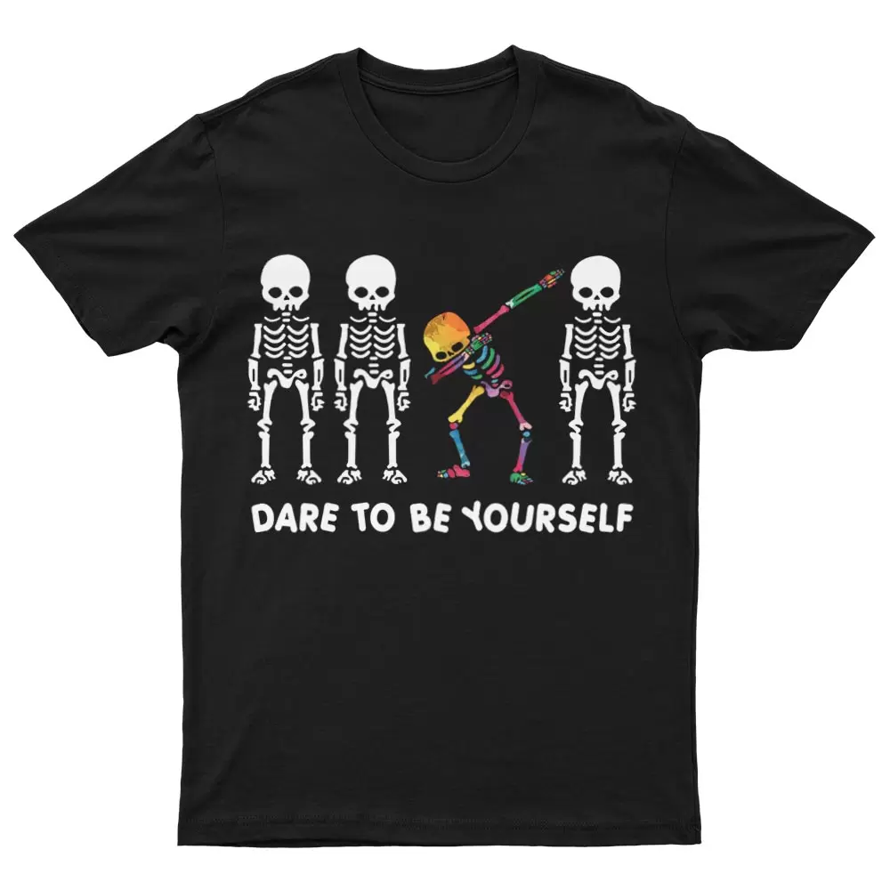 Tee-Shirt Avec Des Squelettes Dare To Be Yourself - YUNNIK®