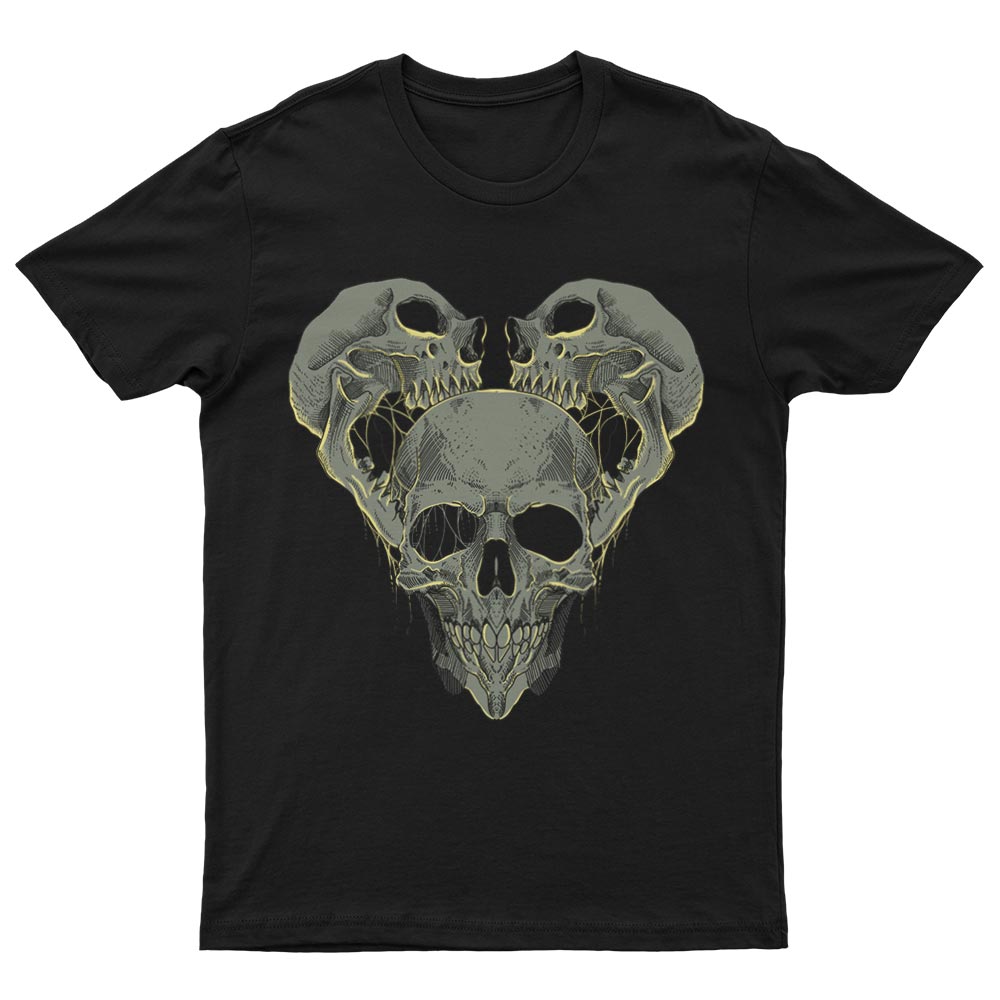 T-Shirt Avec Crânes Psychédéliques - YUNNIK®