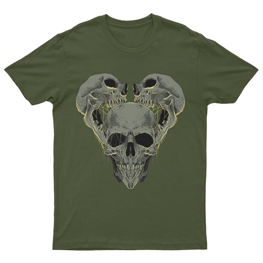T-Shirt Avec Crânes Psychédéliques - YUNNIK®